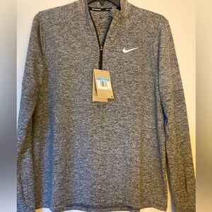 Nike Dri-Fit Element 1/2 Zip-Top Black Heather Women’s Medium DH4951-011